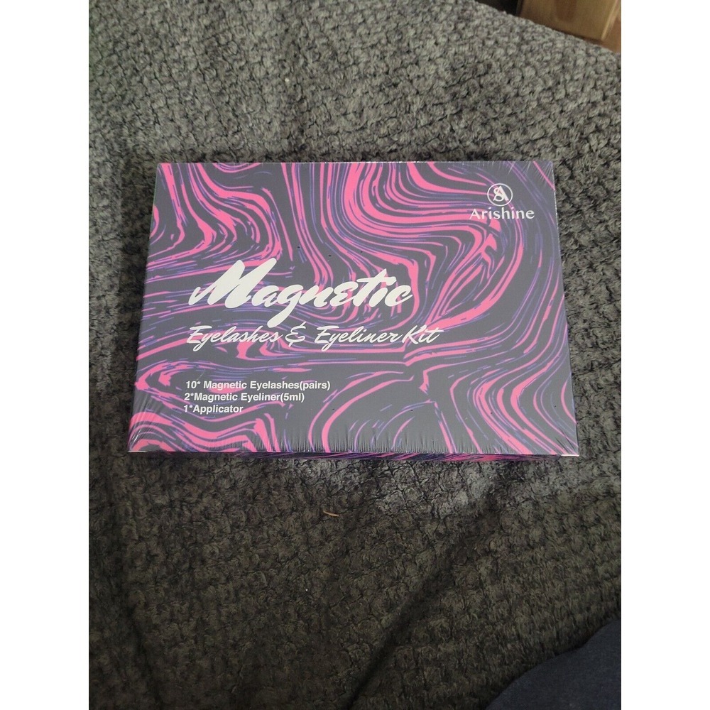 Arishine. Magnetic Eyelashes & Eyeliner Kit. 10 Pairs. 2 Magnetic Eyeliner.